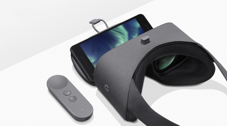 Neue Google Daydream View mit Stoffüberzug und Smartphone-Halterung - Bild: Google