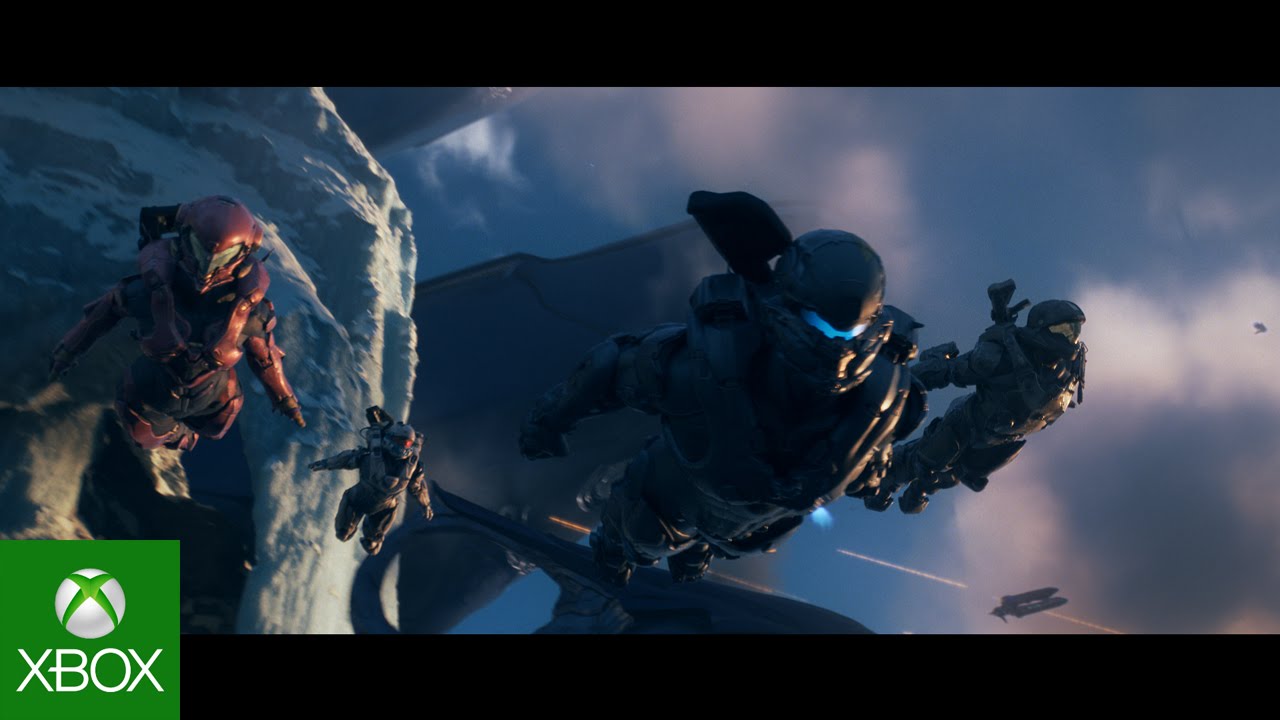 Fireteam Osiris beim Absprung im Eröffnungsfilm von Halo 5: Guardians