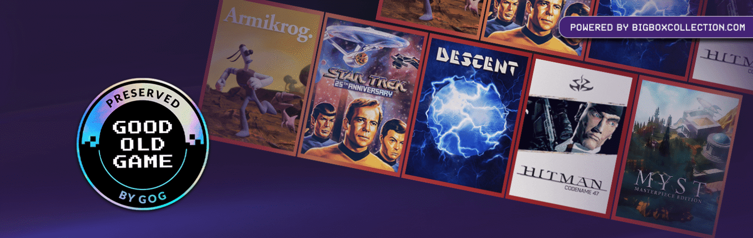 Historische Spieleverpackungen der neuen GOG-Preservation-Auswahl - Bild: GOG / Big Box Collection