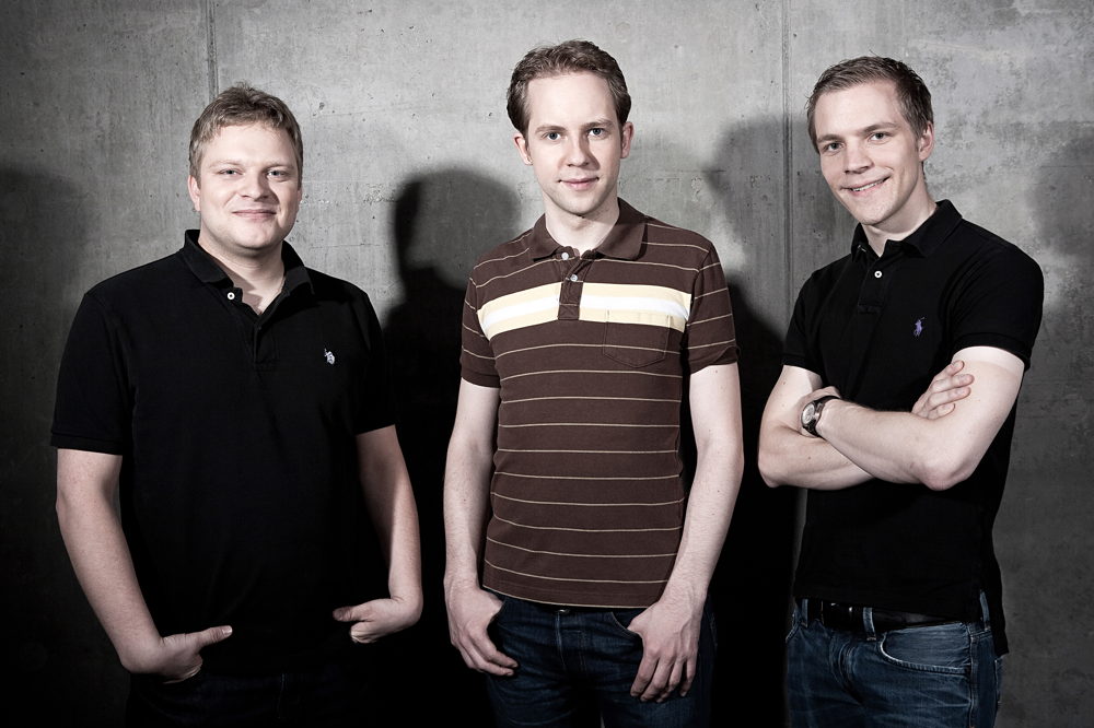 Gründerteam von InnoGames auf einem Pressefoto zur MTG-Beteiligung - Bild: InnoGames