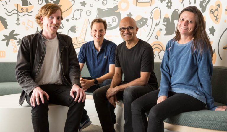 Microsoft und GitHub bei der Übernahme 2018 - Bild: Microsoft