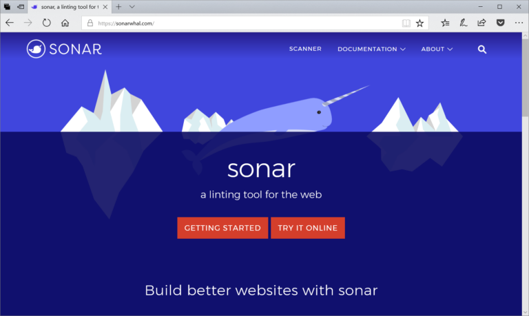 Microsoft Sonar als Webscanner für Entwickler