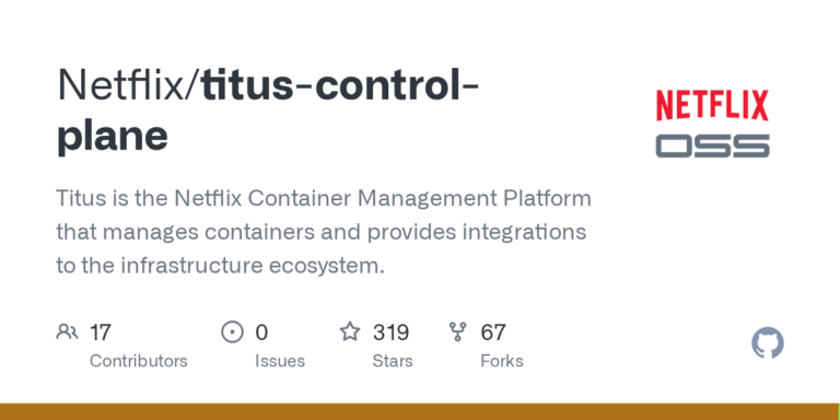 Netflix Titus Containerplattform im offiziellen GitHub-Projekt - Bild: Netflix und GitHub