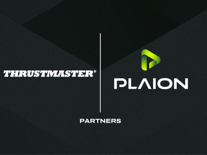 news-20260922-6 Logos von Plaion Partners und Thrustmaster zur Vertriebspartnerschaft - Bild: Plaion / Thrustmaster