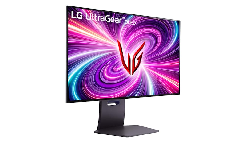 LG UltraGear 32GS94UX-B mit OLED-Panel und höhenverstellbarem Standfuß - Bild: LG