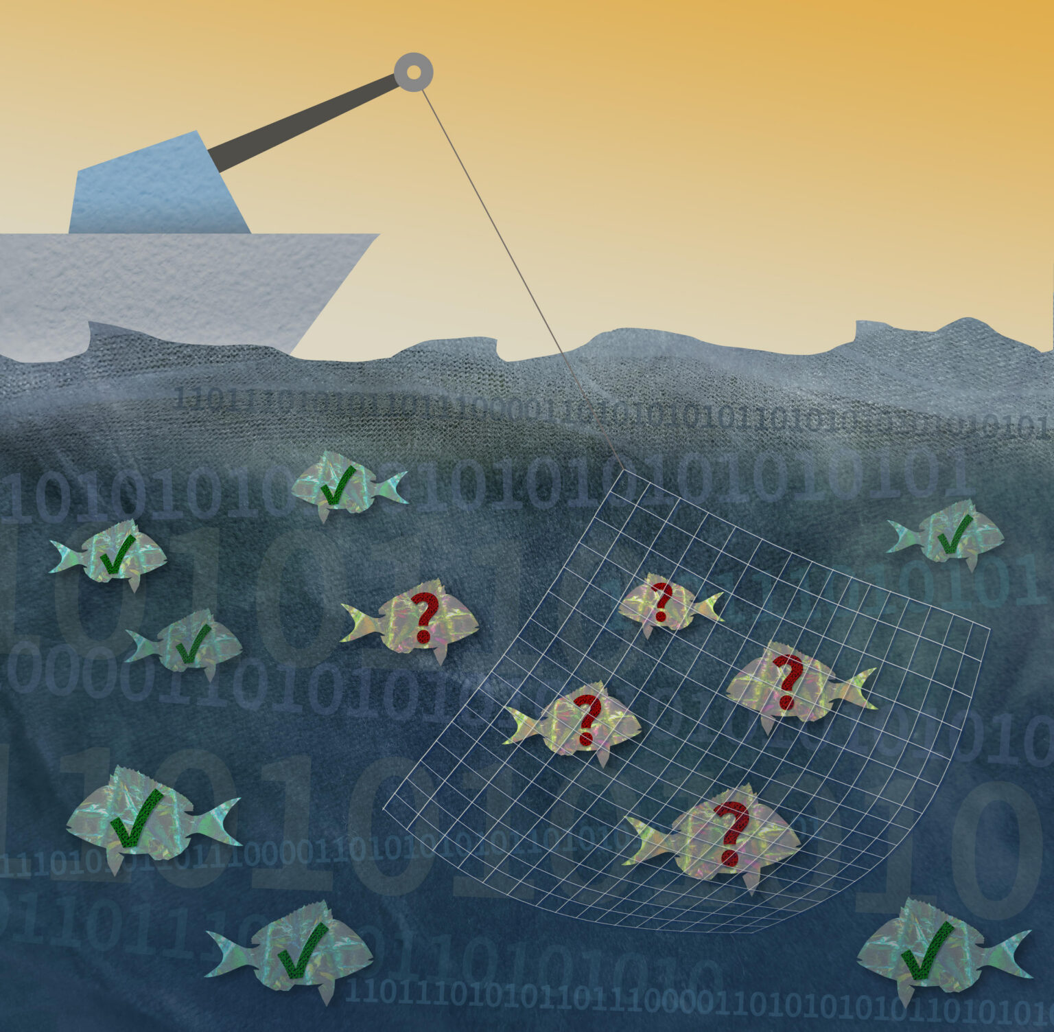 Illustration der National Software Reference Library mit Hashwerten - Bild: NIST