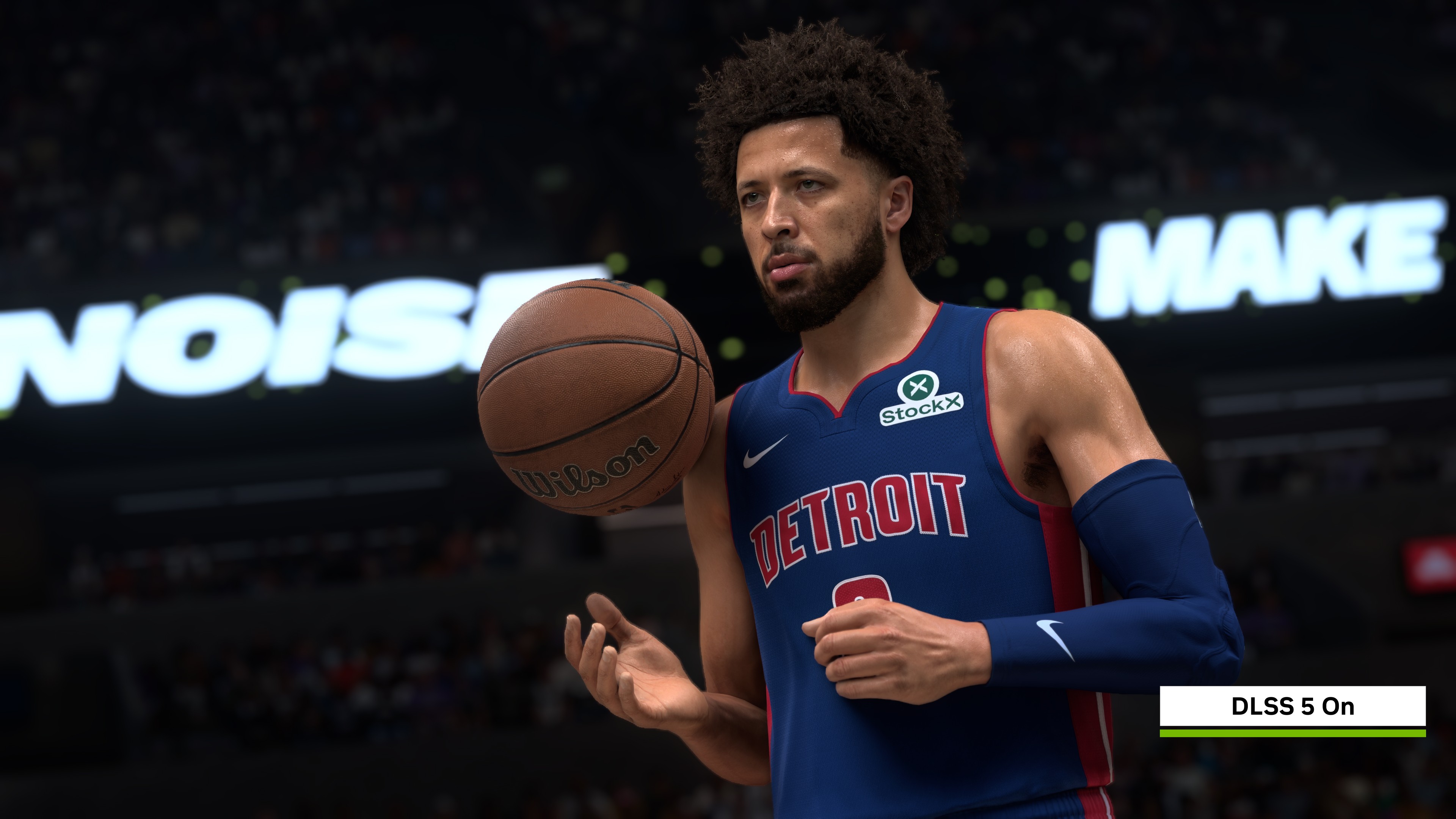 Cade Cunningham in NBA 2K27 mit aktivierter DLSS-5-Darstellung