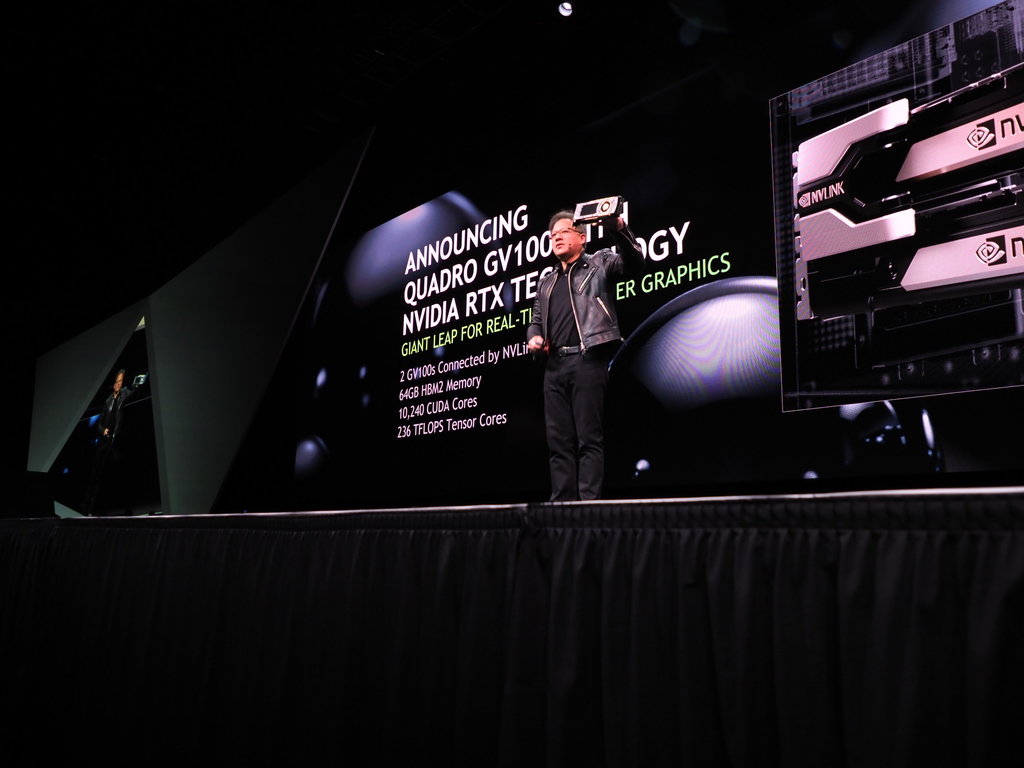 NVIDIA Quadro GV100 für Echtzeit Raytracing