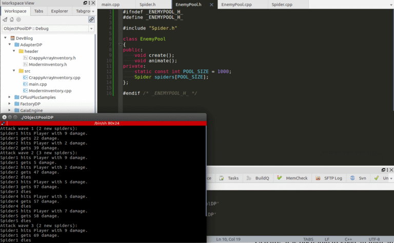 Illustration des Object Pool Design Patterns in C++
