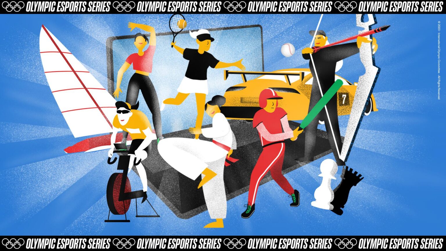 Offizielles Motiv der Olympic Esports Series - Bild: Internationales Olympisches Komitee
