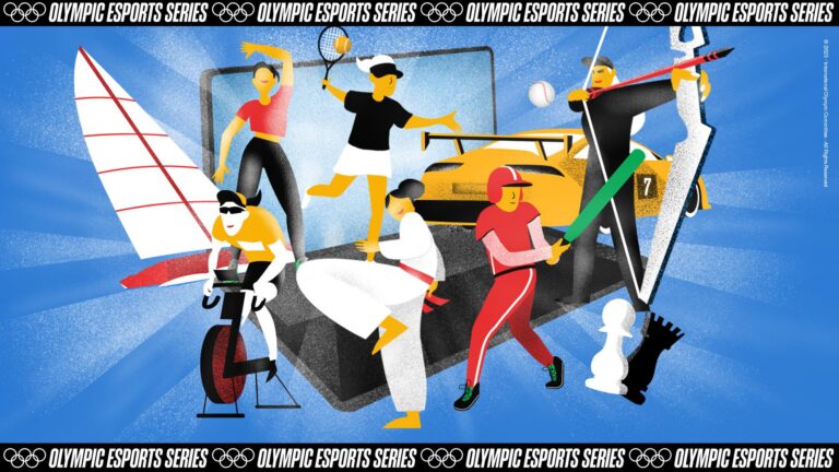 Offizielles Motiv der Olympic Esports Series - Bild: Internationales Olympisches Komitee