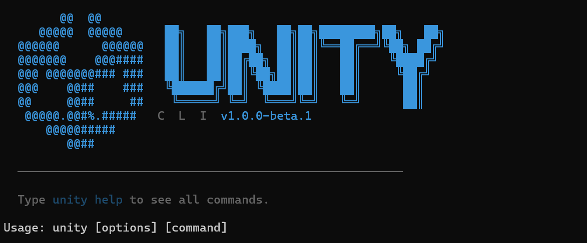 Offizielles Motiv zur Unity CLI - Bild: Unity