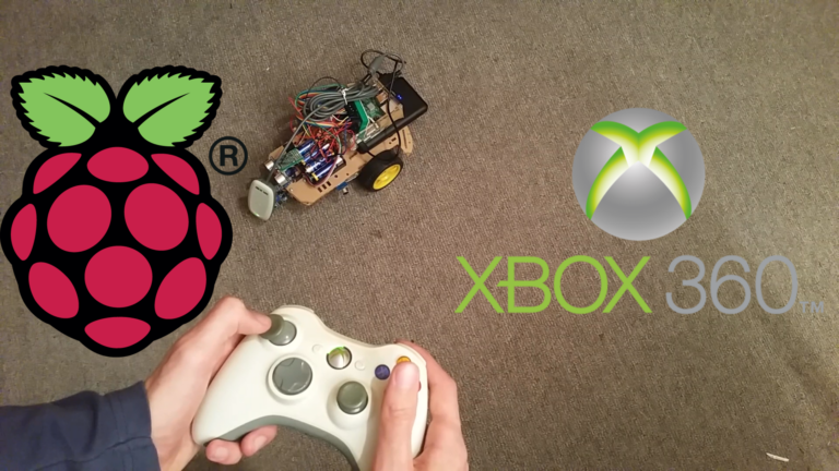 Raspberry-Pi-Roboter mit Xbox-360-Controller