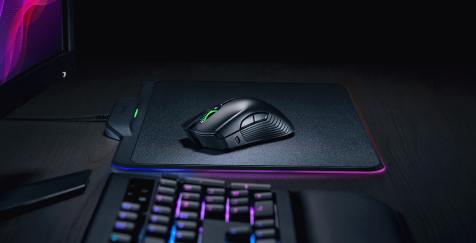 Razer Mamba HyperFlux auf dem Firefly HyperFlux Mauspad