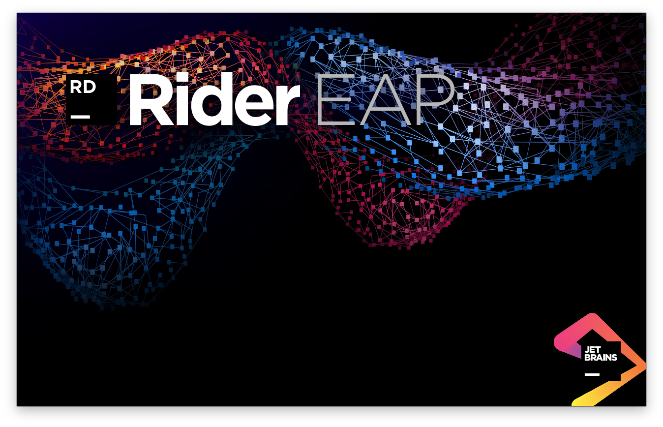 Rider-EAP-Startmotiv aus der damaligen JetBrains-Ankündigung - Bild: JetBrains