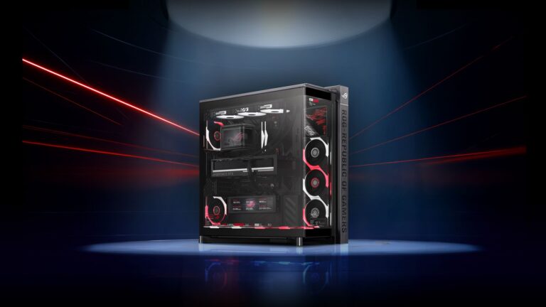ROG Cronox ARGB als bestücktes Beispielsystem, Komponenten nicht vollständig im Gehäusepreis enthalten - Bild: ASUS