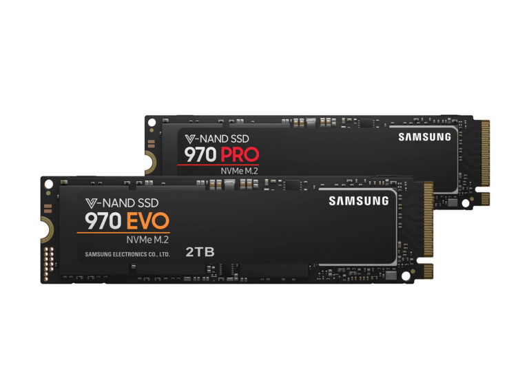 Samsung 970 PRO und 970 EVO als M.2-NVMe-SSDs