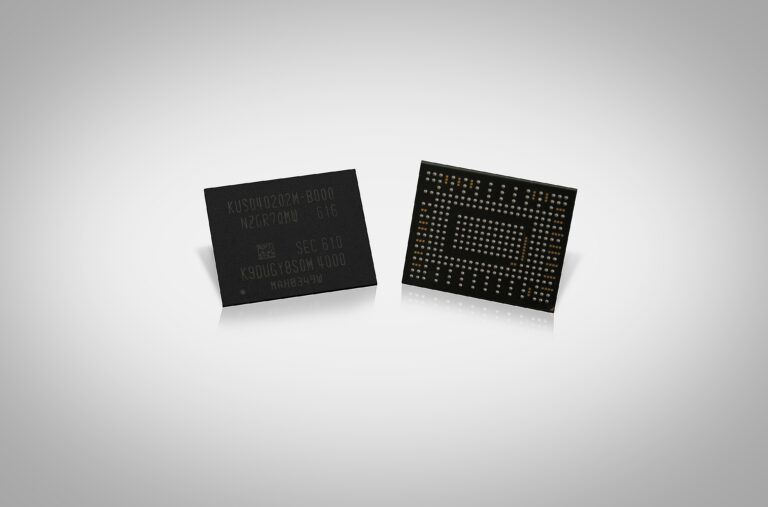 Samsung PM971-NVMe mit Oberseite und BGA-Kontaktfläche - Bild: Samsung Electronics