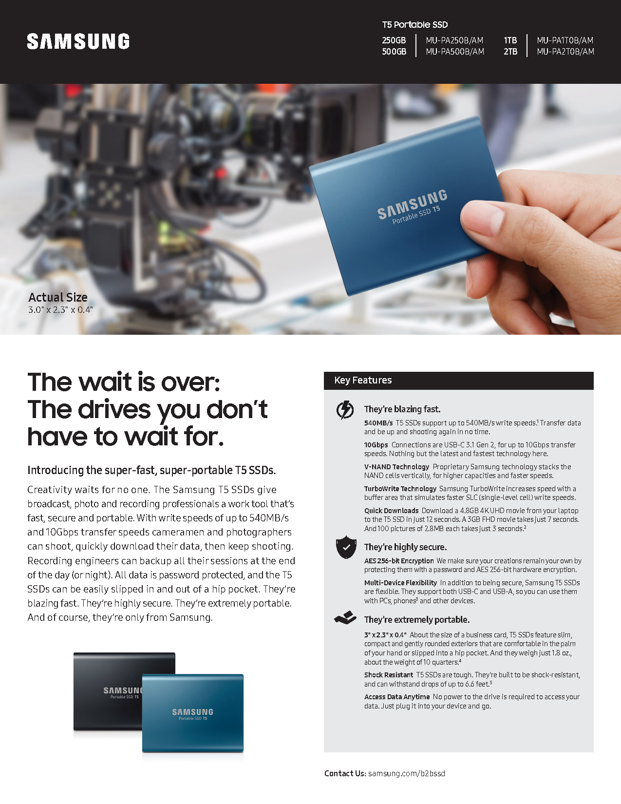 Samsung Portable SSD T5