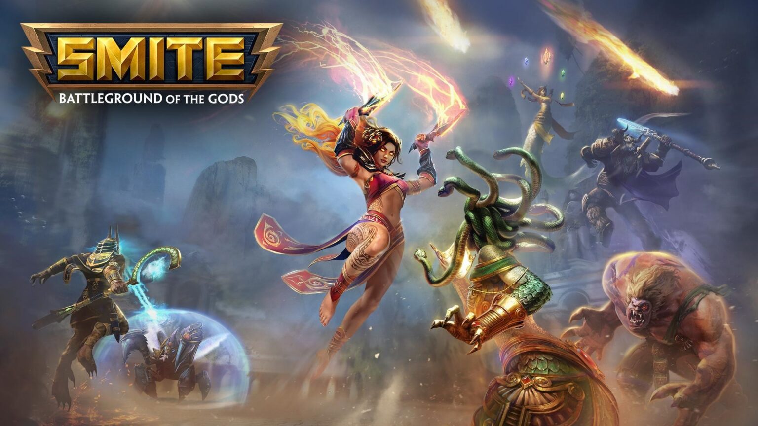 SMITE Keyart aus dem Jahr 2018 - Bild: Hi-Rez Studios