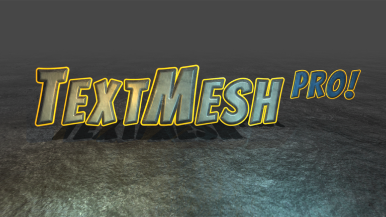 TextMesh Pro in der Unity-Entwicklungsumgebung
