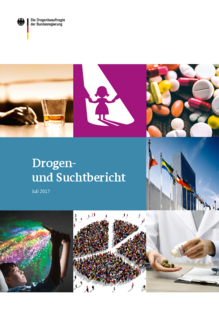 Titelbild des Drogen- und Suchtberichts 2017 - Bild: Bundesregierung