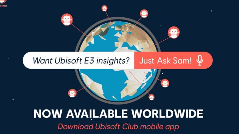 Ubisoft Gaming-Assistent Sam auf einem Smartphone
