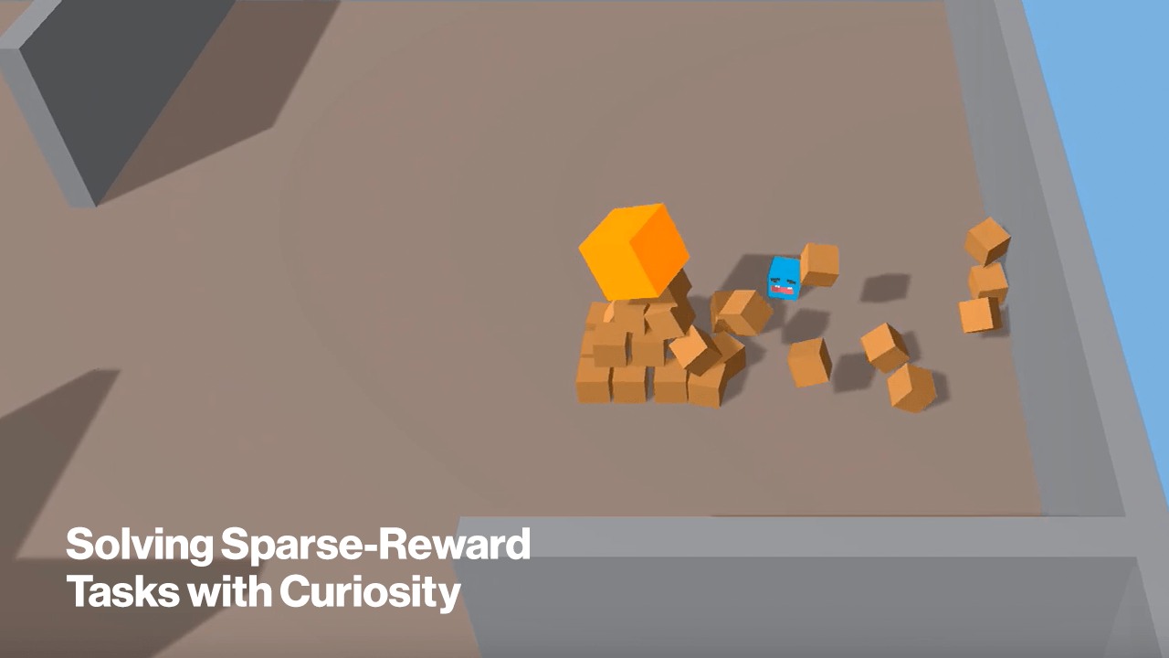 Unity ML-Agents in der Pyramids-Umgebung - Bild: Unity