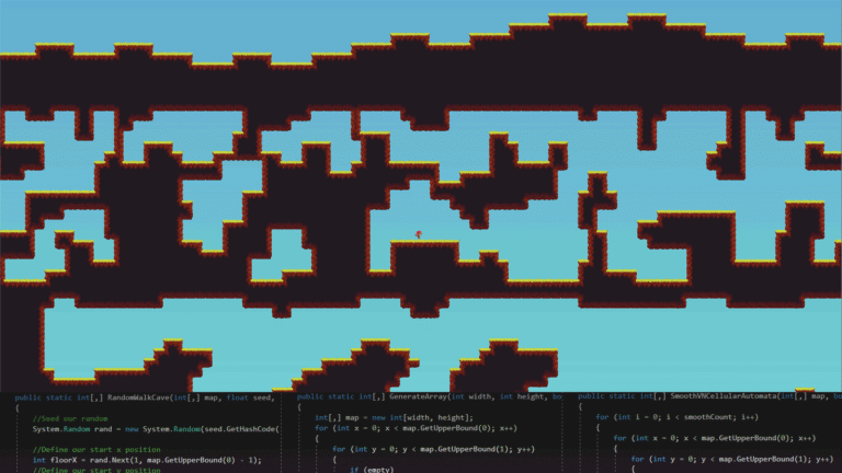 Prozedural erzeugtes Tilemap-Muster in Unity