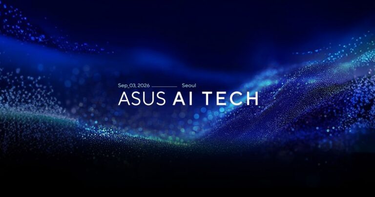 Veranstaltungsmotiv der ASUS AI Tech 2026 in Seoul - Bild: ASUS