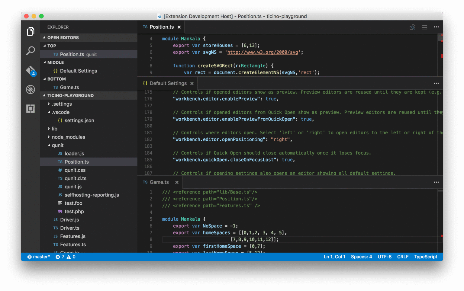 Visual Studio Code 1.7 mit horizontal angeordneten Editorgruppen - Bild: Microsoft