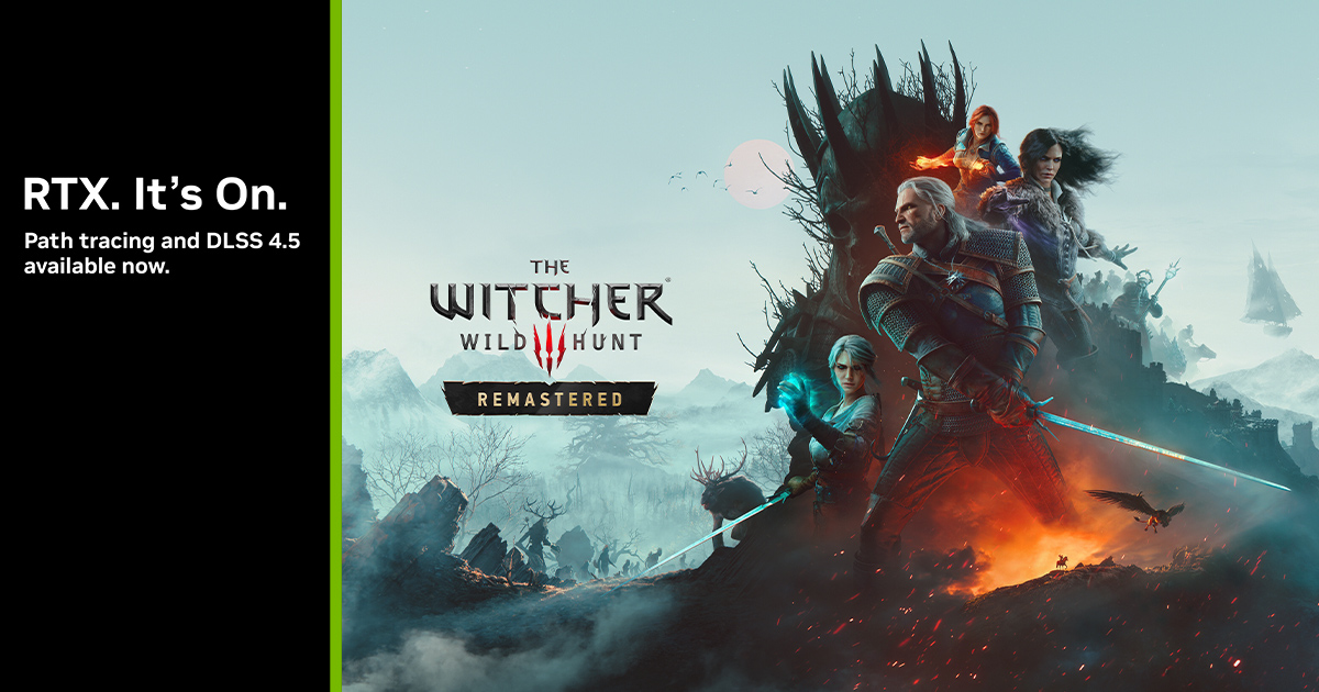 Offizielles Motiv zur RTX-Grafiktechnik von The Witcher 3: Wild Hunt - Remastered - Bild: NVIDIA / CD PROJEKT RED