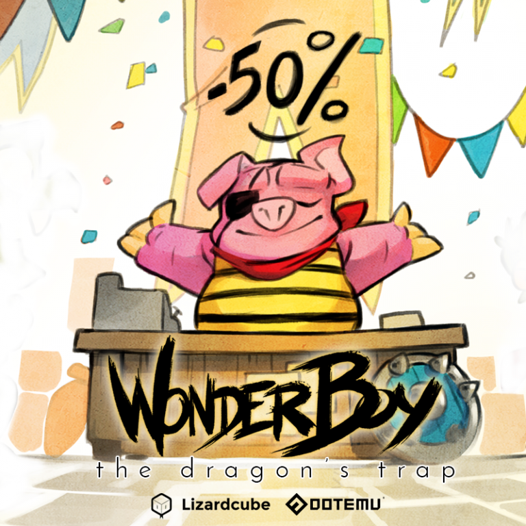 Wonder Boy: The Dragon's Trap mit 50-Prozent-Aktion - Bild: Dotemu