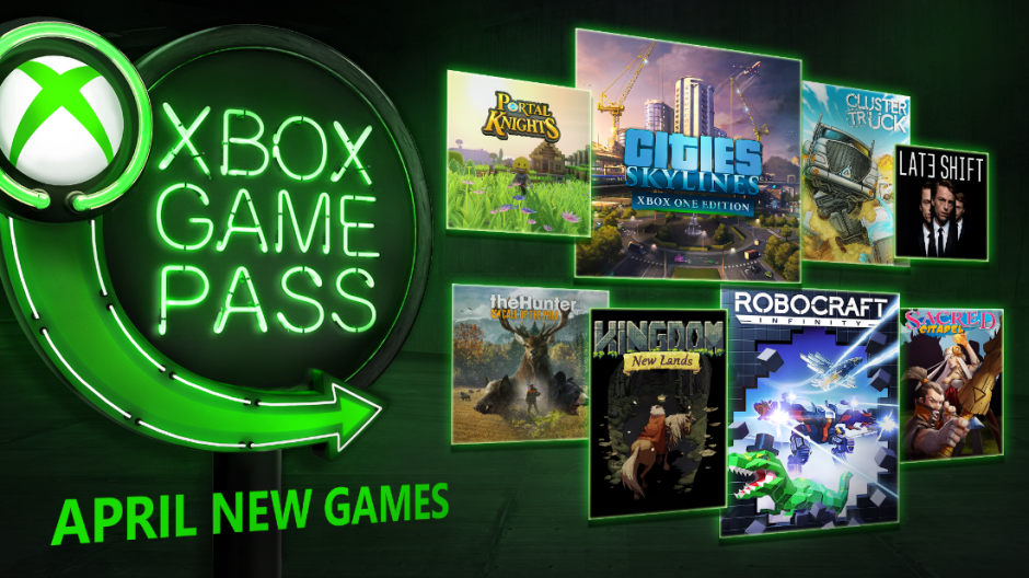 Xbox Game Pass mit den Neuzugängen für April 2018