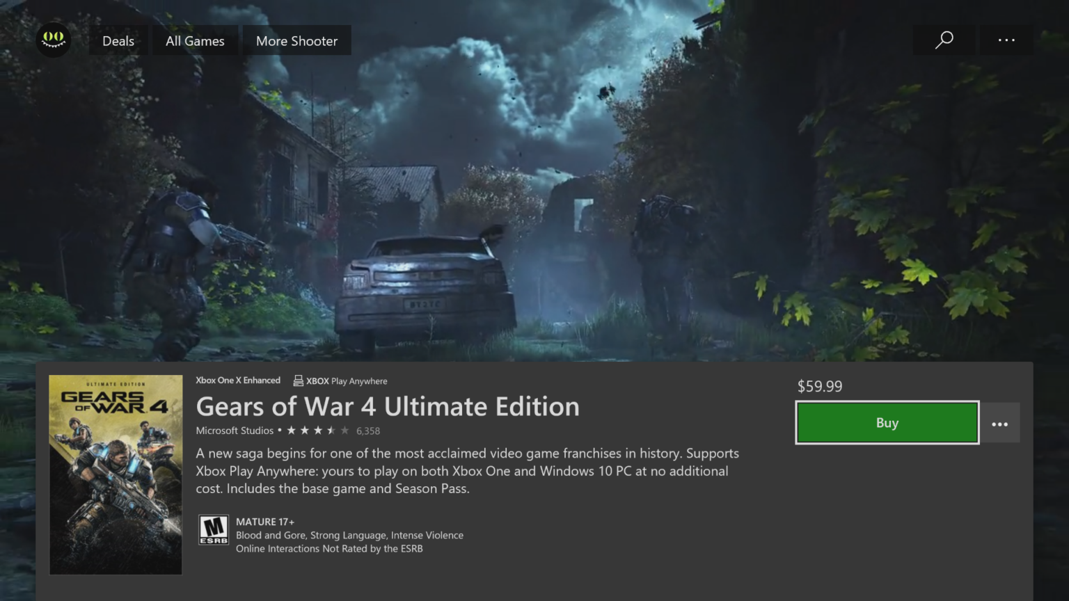 Screenshot der neuen integrierten Produktseiten im Xbox Store