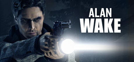 Alan Wake mit Taschenlampe und Spieltitel, Motiv des ursprünglichen Spiels - Bild: Remedy Entertainment