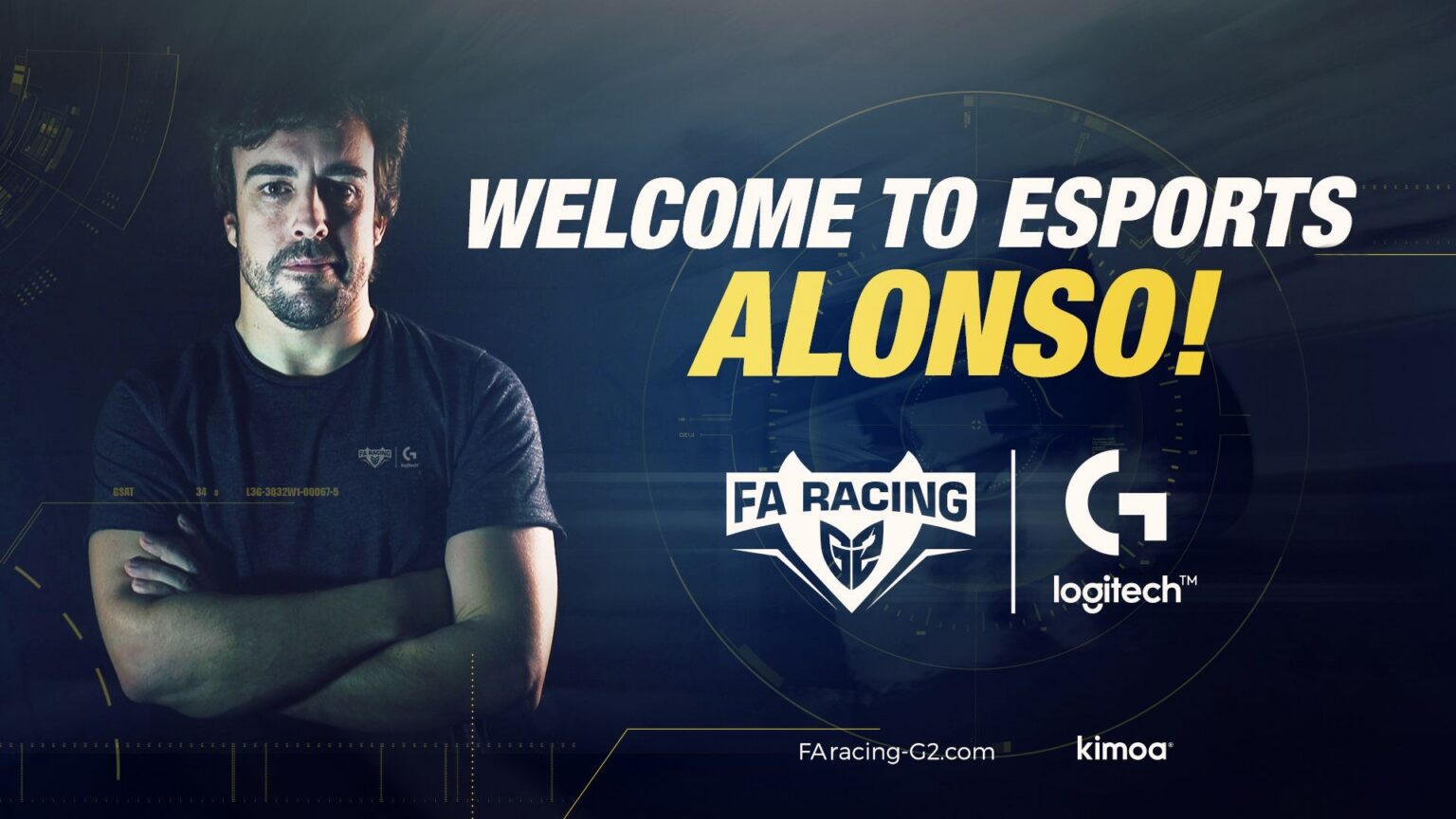 Offizielles Ankündigungsfoto zur Gründung von FA Racing G2 Logitech G im November 2017 - Bild: Logitech G / G2 Esports