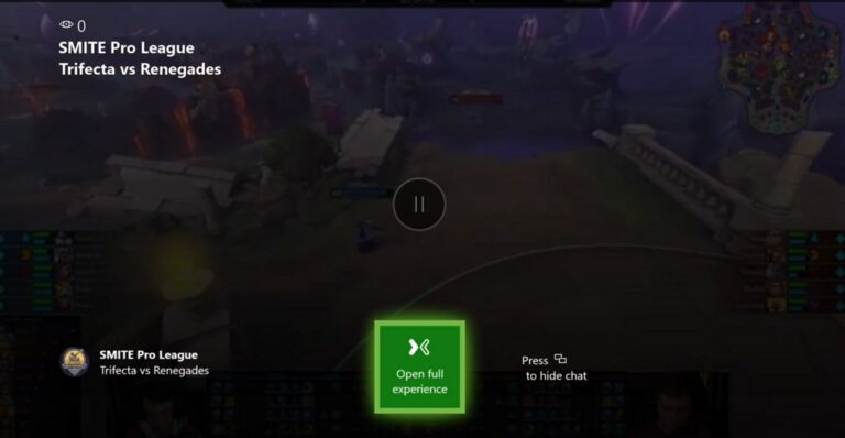 Offizieller Screenshot der Mixer-Vollbildfunktion im Xbox-One-Preview-Zweig 1906 - Bild: Microsoft / Xbox Wire
