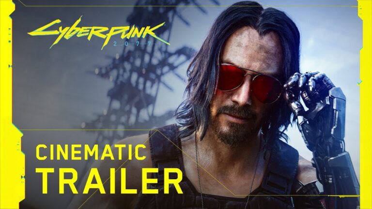 Johnny Silverhand im offiziellen Cinematic-Motiv zu Cyberpunk 2077, keine Aufnahme der Preisverleihung - Bild: CD PROJEKT RED