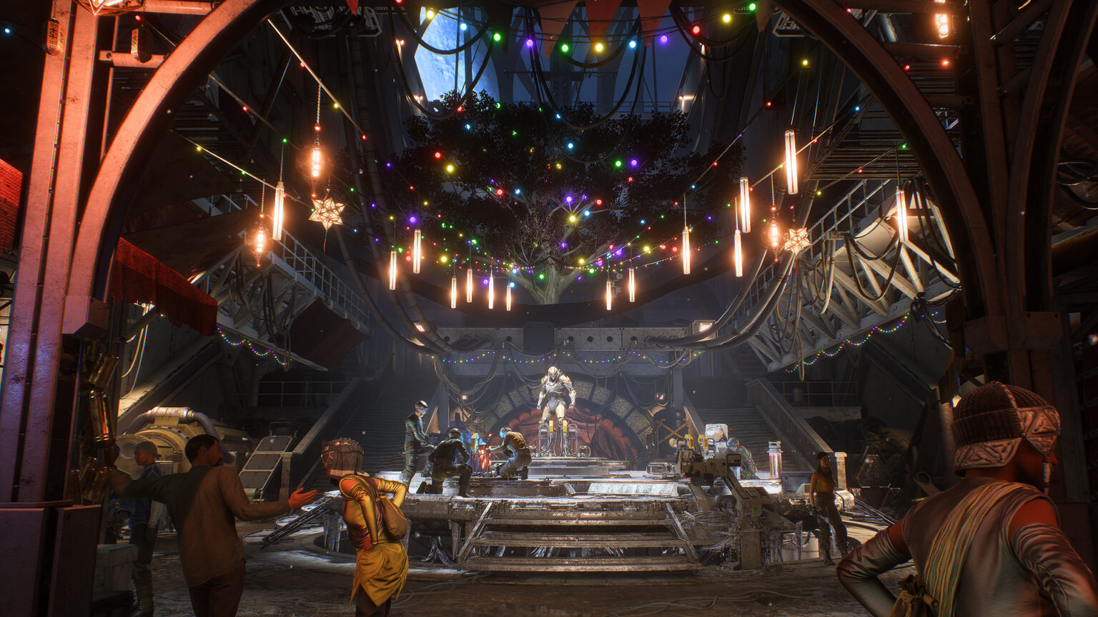 Festlich beleuchtete Szene aus Anthem - Bild: BioWare