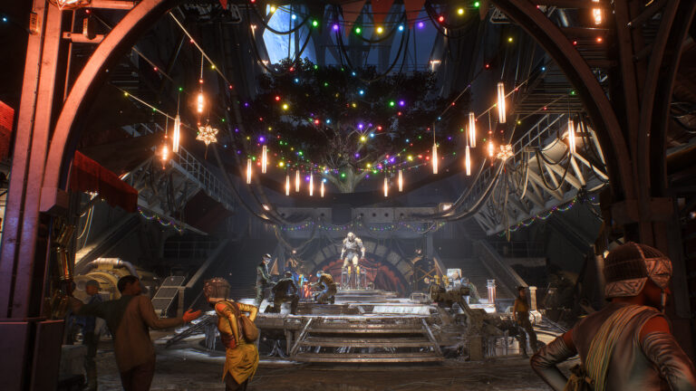 Festlich beleuchtete Szene aus Anthem - Bild: BioWare