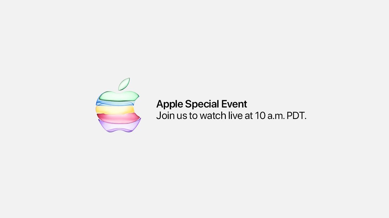 Platzhalter-Video von Apple im offiziellen YouTube-Kanal für das Special Event am 10. September 2019 - Bild: Apple