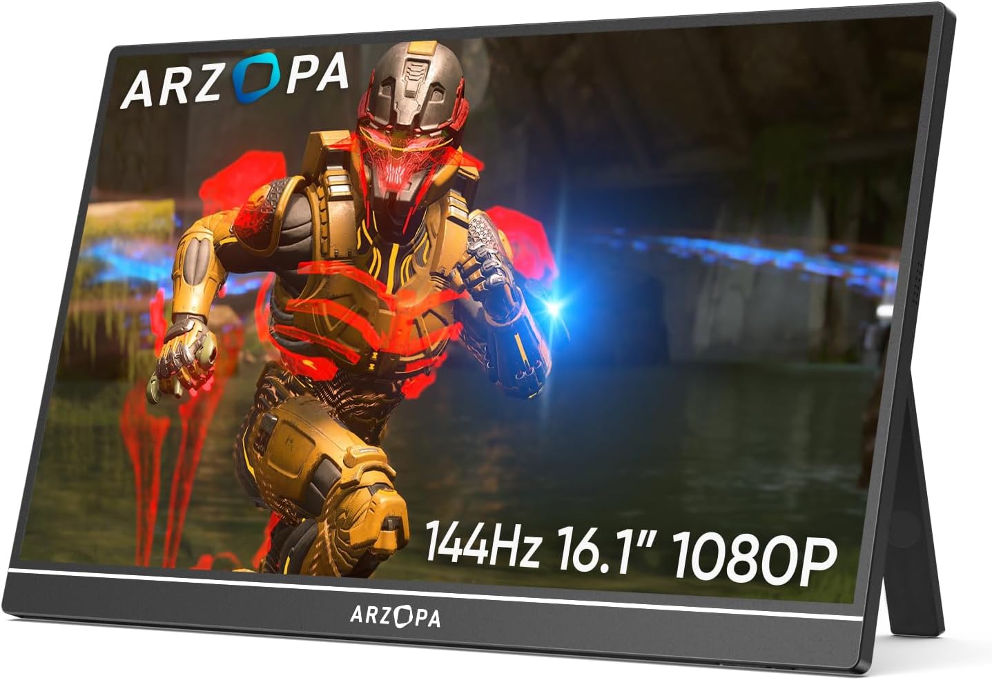 Arzopa Z1FC mit ausgeklapptem Standfuß - Bild: Arzopa
