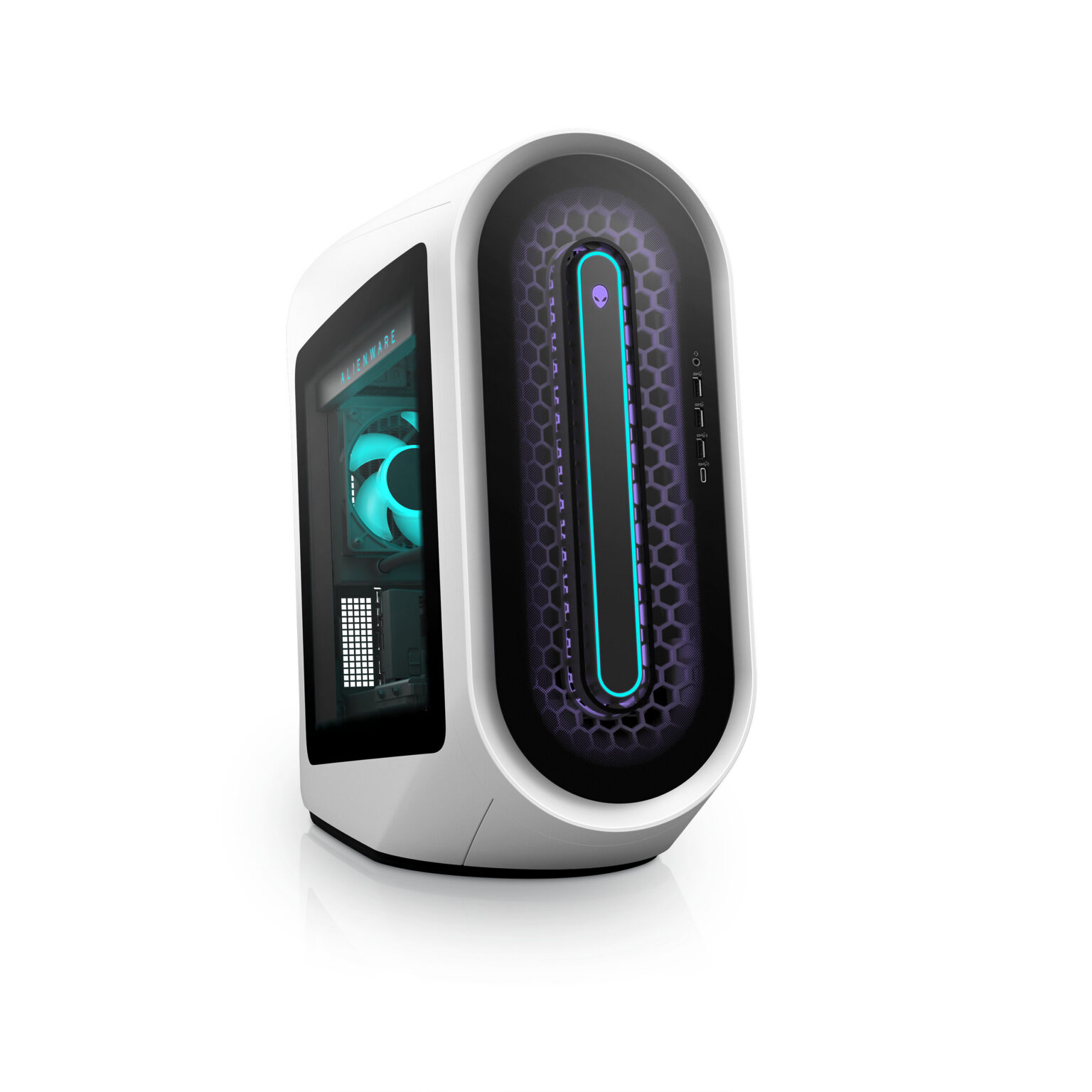 Alienware Aurora von 2021 mit transparentem Seitenteil - Bild: Dell Technologies