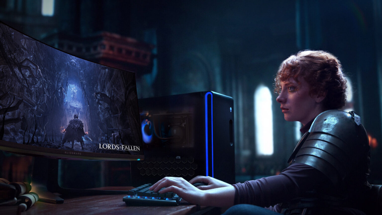 Alienware Aurora R16 von 2023 mit seitlichem Lufteinlass - Bild: Dell Technologies