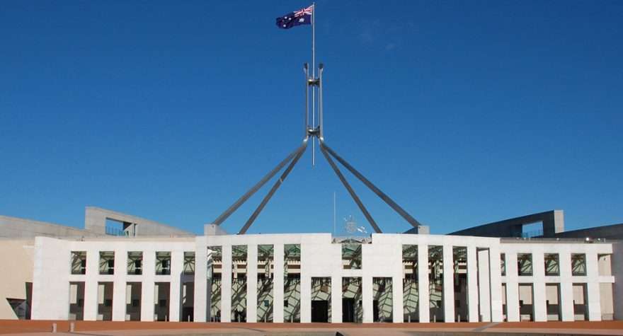 Australisches Parlamentsgebäude in Canberra, Illustration zur IGEA-Stellungnahme - Bild: IGEA