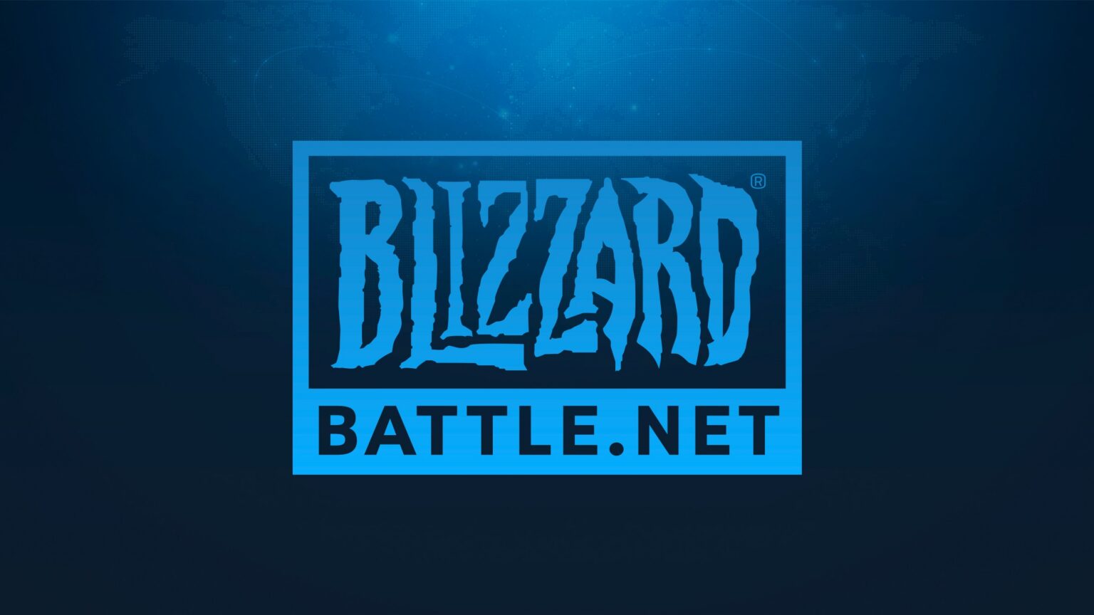 Offizielles Blizzard-Battle.net-Logo vor blauer Weltkartenkulisse aus der Ankündigung von August 2017 - Bild: Blizzard Entertainment