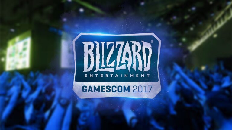 Offizielles Blizzard-Motiv zur gamescom 2017 mit Firmenlogo, keine eigene Messeaufnahme - Bild: Blizzard Entertainment