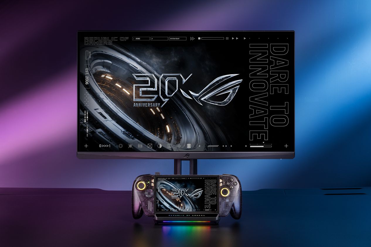 ROG Xbox Ally am Bulwark Dock DG310 mit externem Monitor - Bild: ASUS