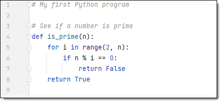 Python-Codebeispiel aus der CodeWhisperer-Ankündigung von 2022 - Bild: Amazon Web Services